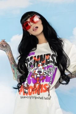 BROKEN PROMISES Love Trip Tee Natural - BPxYH