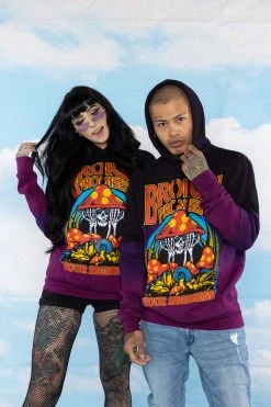 BROKEN PROMISES Memories Faded Dip Dye Purple Hoodie - BPxYH Hoodies