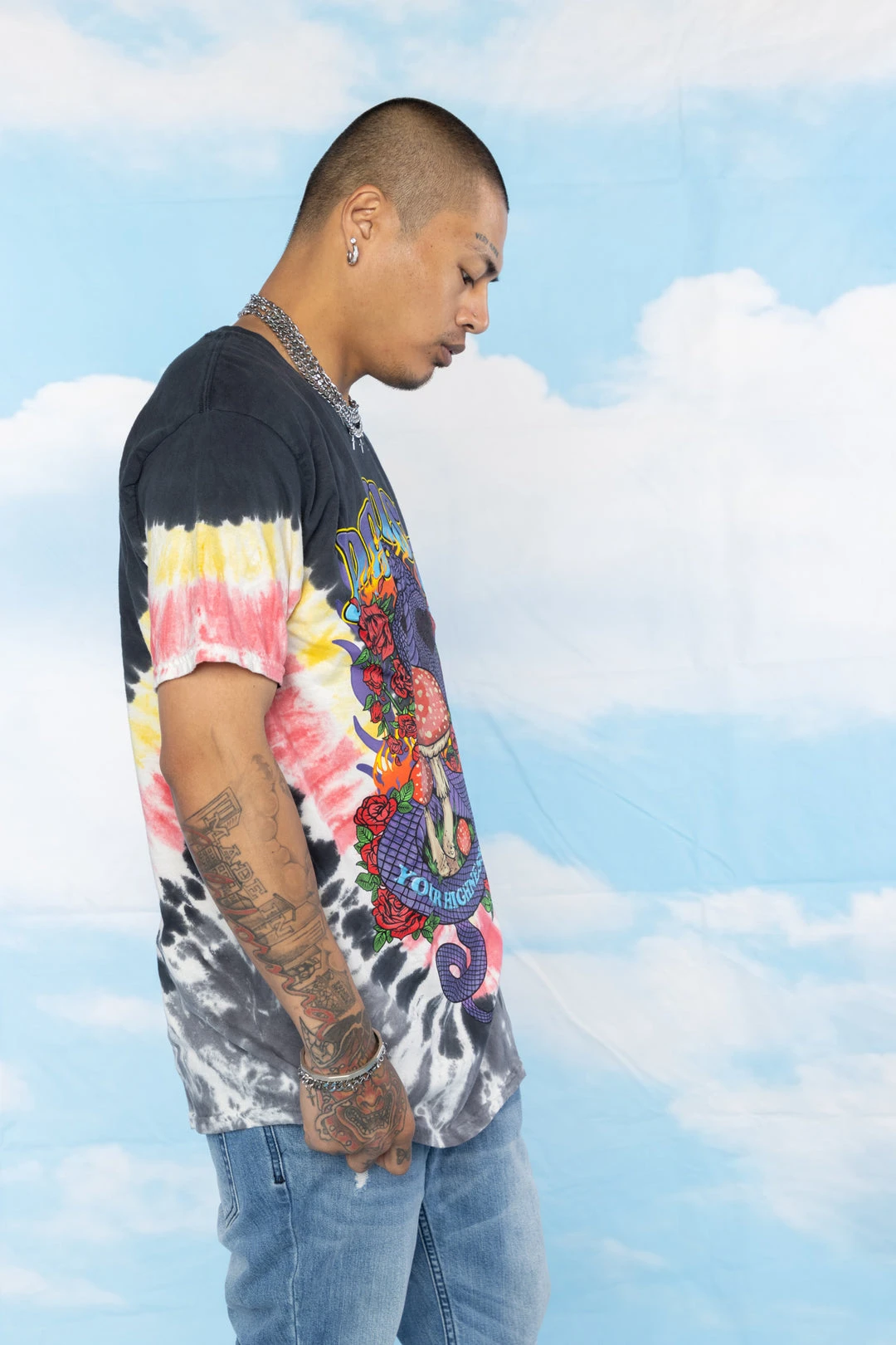 BROKEN PROMISES Serpent's Kiss V-Dye Tee - BPxYH Shirts