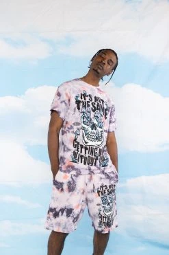 BROKEN PROMISES Shirts Magical Mushrooms Crystal Wash Tee - BPxYH