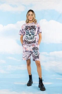 BROKEN PROMISES Shirts Magical Mushrooms Crystal Wash Tee - BPxYH