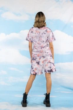 BROKEN PROMISES Magical Mushrooms Crystal Wash Shorts - BPxYH Bottoms