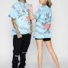 BROKEN PROMISES Mind Blown Tie Dye Tee Blue Shirts