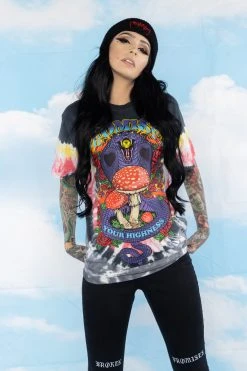 BROKEN PROMISES Serpent's Kiss V-Dye Tee - BPxYH Shirts