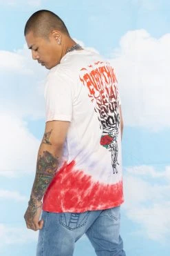 BROKEN PROMISES Up In Smoke V-Dye S/S Tee - BPxYH Shirts