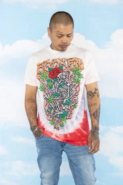 BROKEN PROMISES Up In Smoke V-Dye S/S Tee - BPxYH Shirts