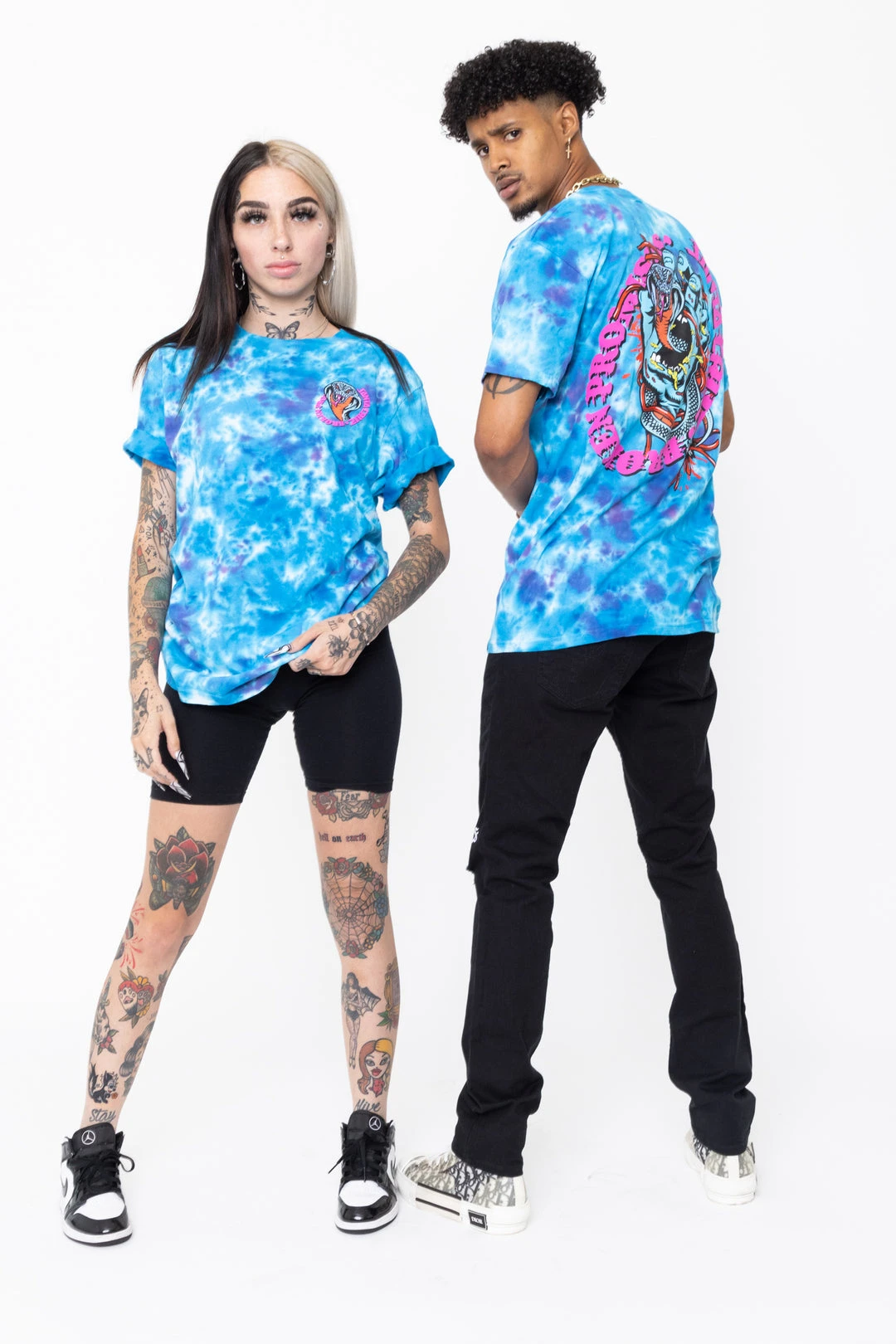 BROKEN PROMISES Shirts BP X SC Striker Dye Tee Blue