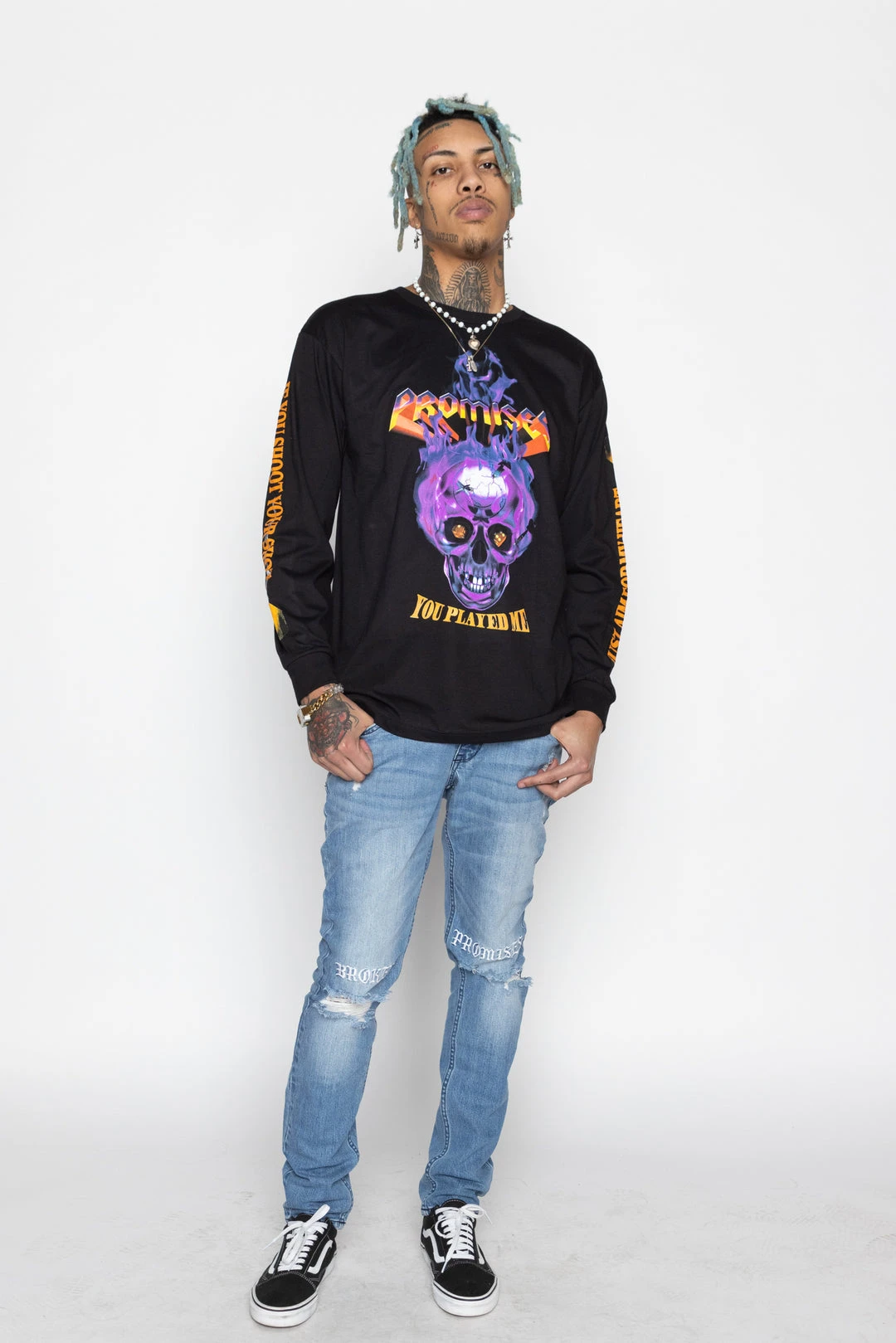 BROKEN PROMISES Shirts Shoot Your Shot L/S Black