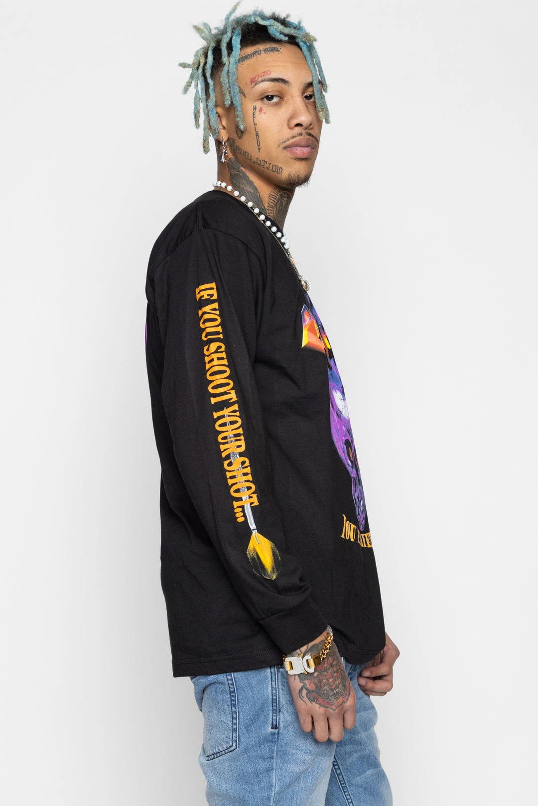 BROKEN PROMISES Shirts Shoot Your Shot L/S Black