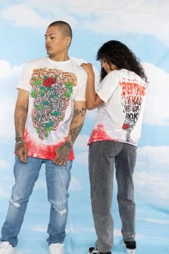 BROKEN PROMISES Up In Smoke V-Dye S/S Tee - BPxYH Shirts
