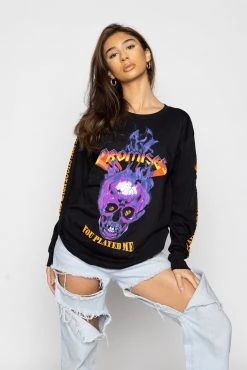 BROKEN PROMISES Shirts Shoot Your Shot L/S Black