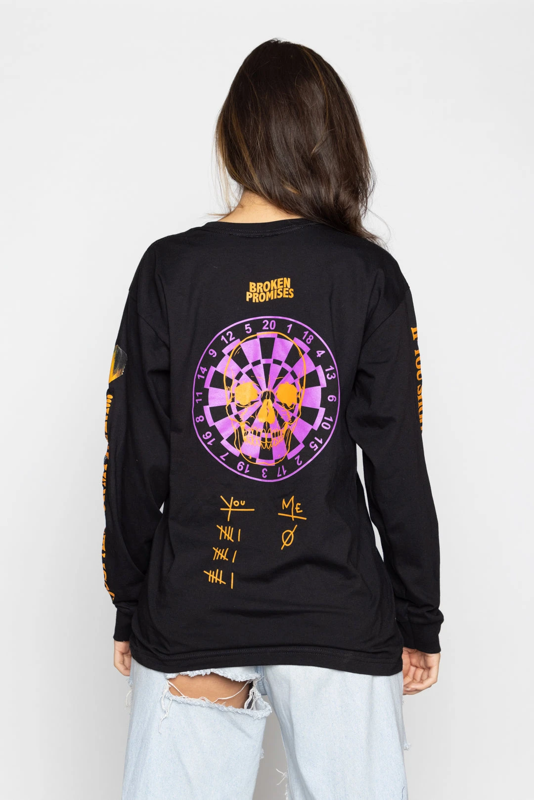 BROKEN PROMISES Shirts Shoot Your Shot L/S Black