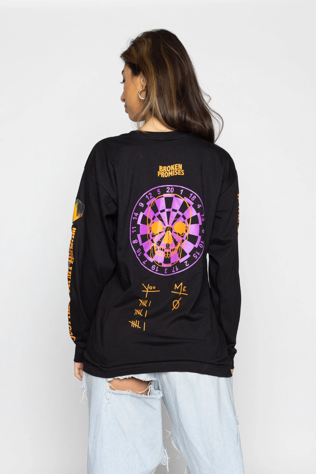 BROKEN PROMISES Shirts Shoot Your Shot L/S Black