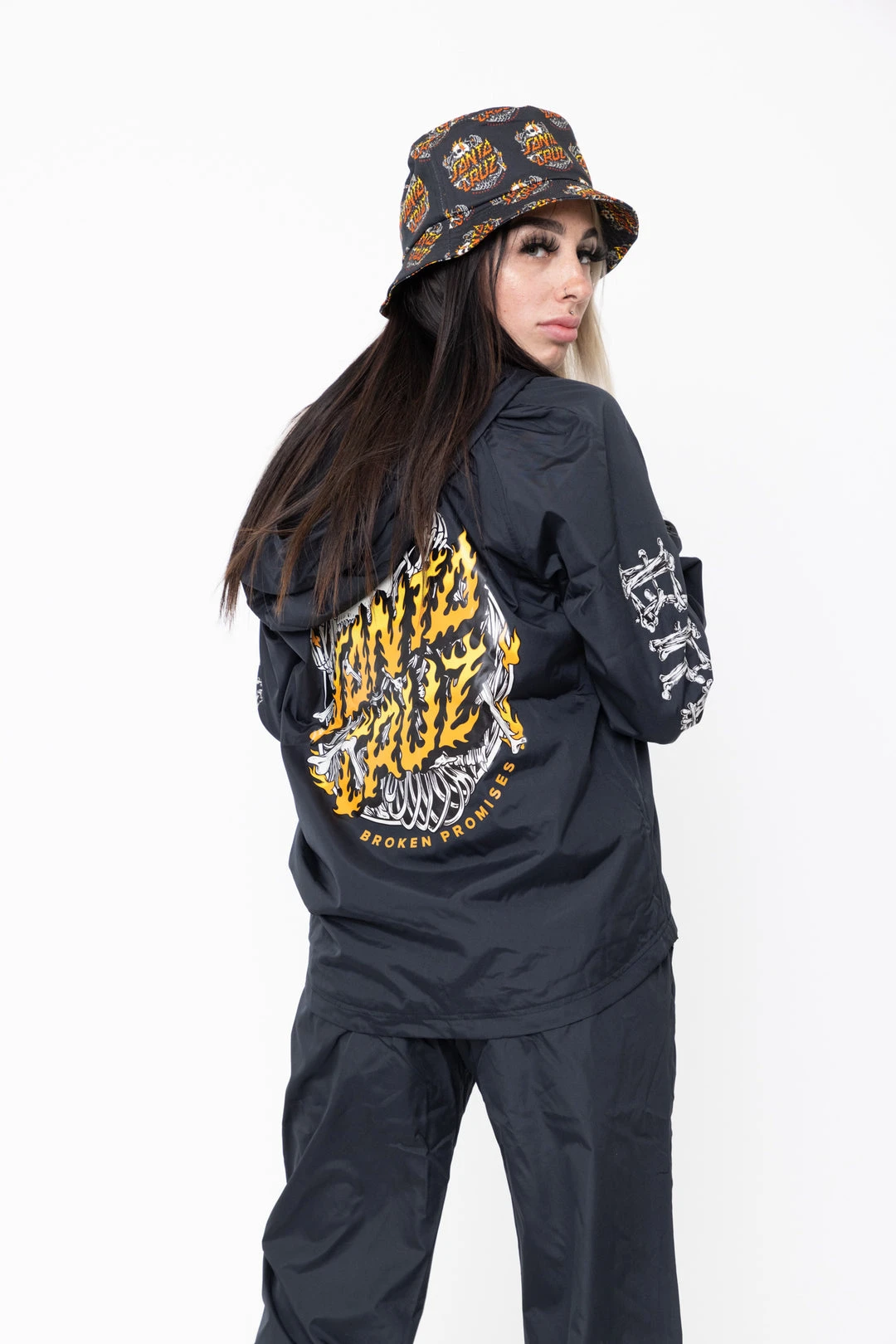 BROKEN PROMISES BP X SC Boneyard Windbreaker Black Outerwear