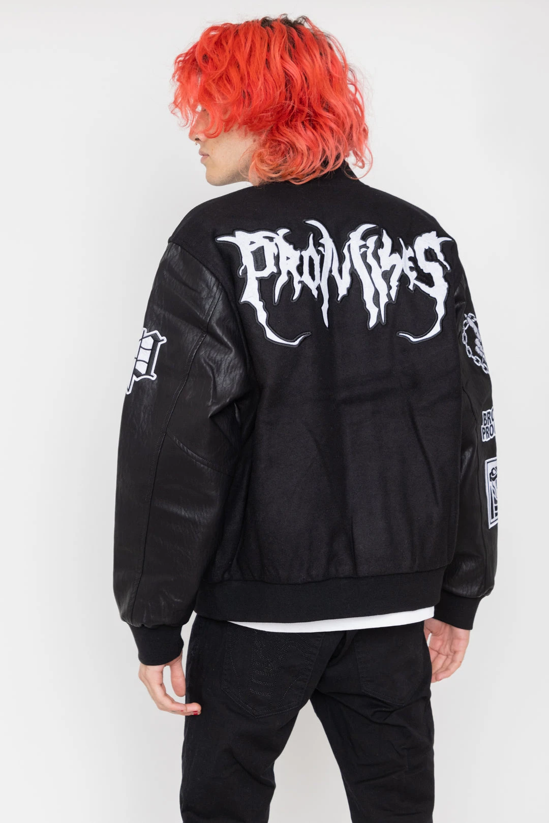 CASH Graveyard Varsity Jacket Black