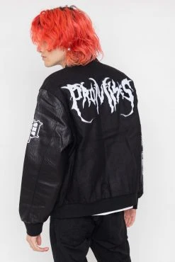 CASH Graveyard Varsity Jacket Black