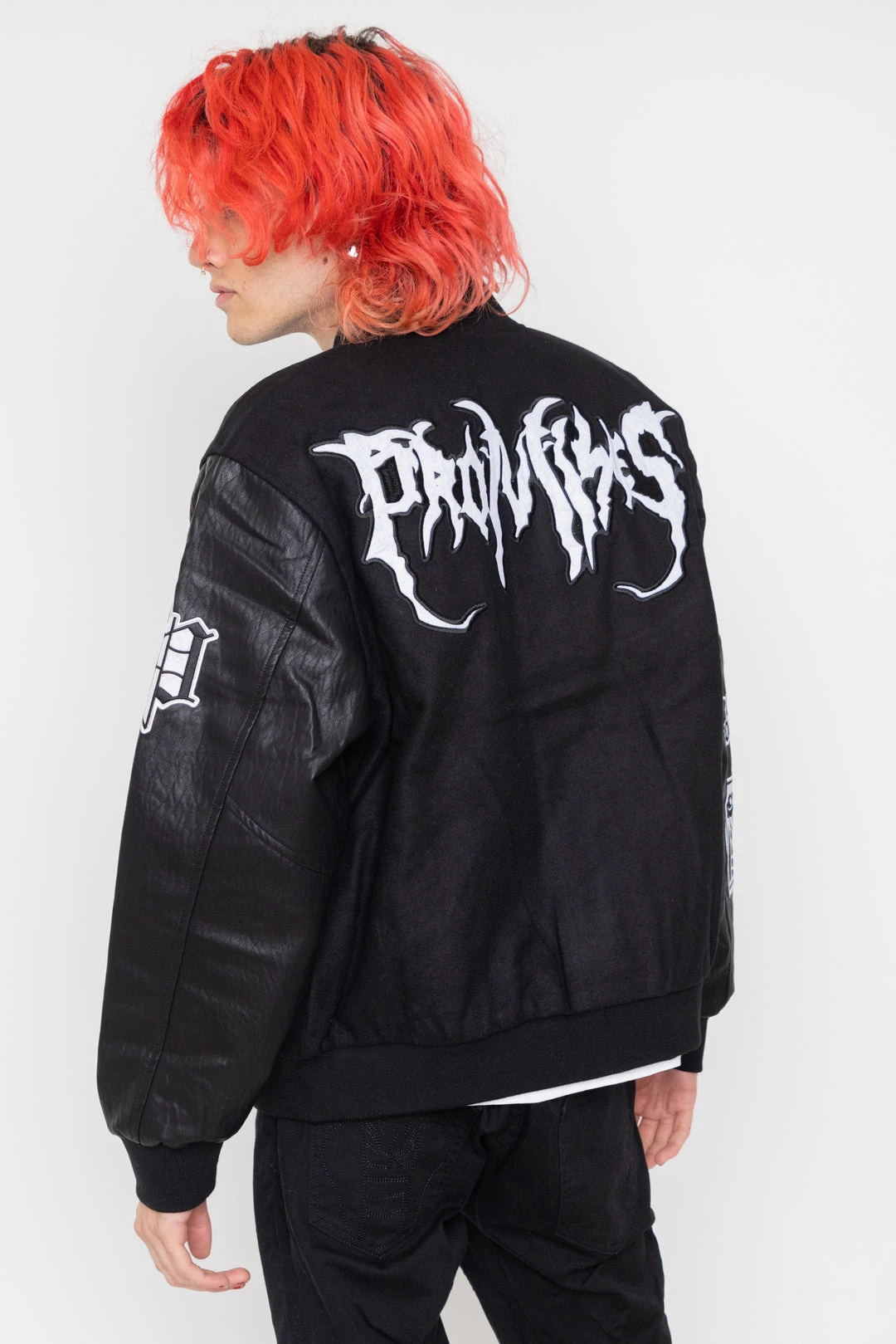 CASH Graveyard Varsity Jacket Black