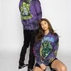 BROKEN PROMISES Hoodies Grave Goblin Hoodie Purple Tie Dye