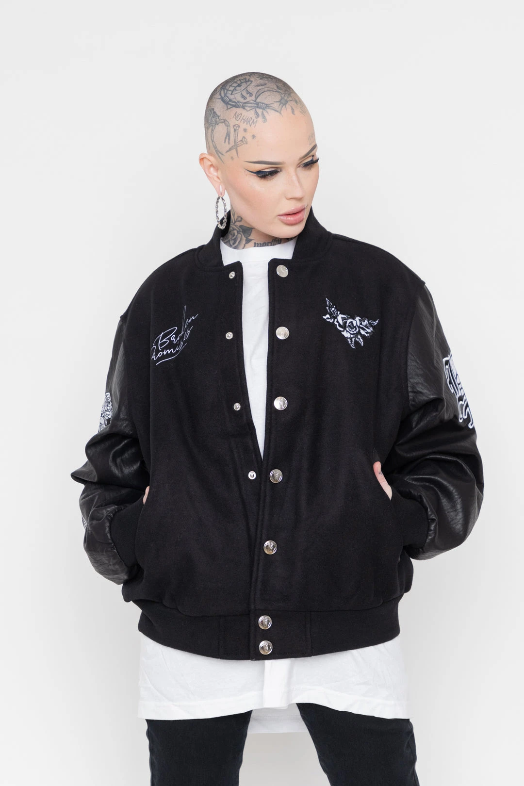 CASH Graveyard Varsity Jacket Black