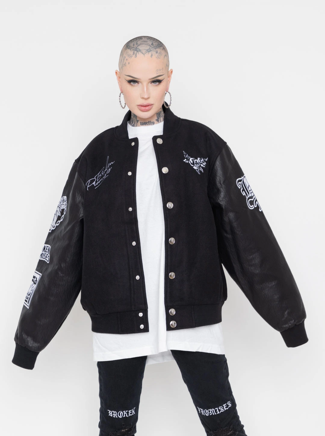 CASH Graveyard Varsity Jacket Black