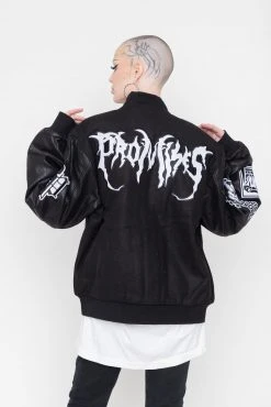 CASH Graveyard Varsity Jacket Black