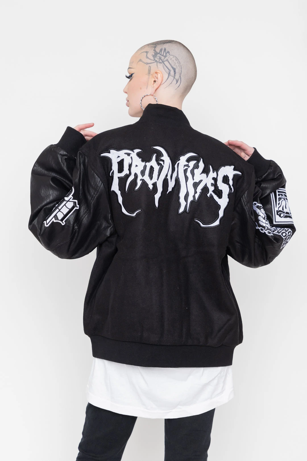 CASH Graveyard Varsity Jacket Black