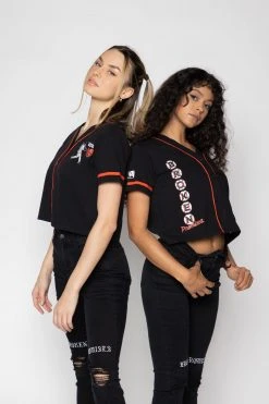 BROKEN PROMISES Batter Up Cropped Jersey