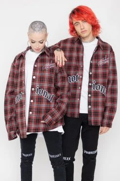 BROKEN PROMISES Emotional Quilted Flannel Jacket