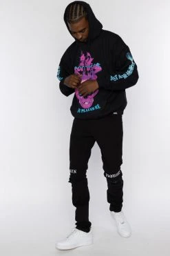 BROKEN PROMISES Hoodies Shoot Your Shot Hoodie Black