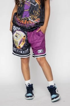 BROKEN PROMISES Bottoms Champion Ring Patchwork Shorts