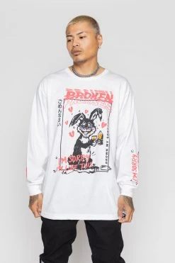 BROKEN PROMISES Shirts Drown My Sorrows L/S White