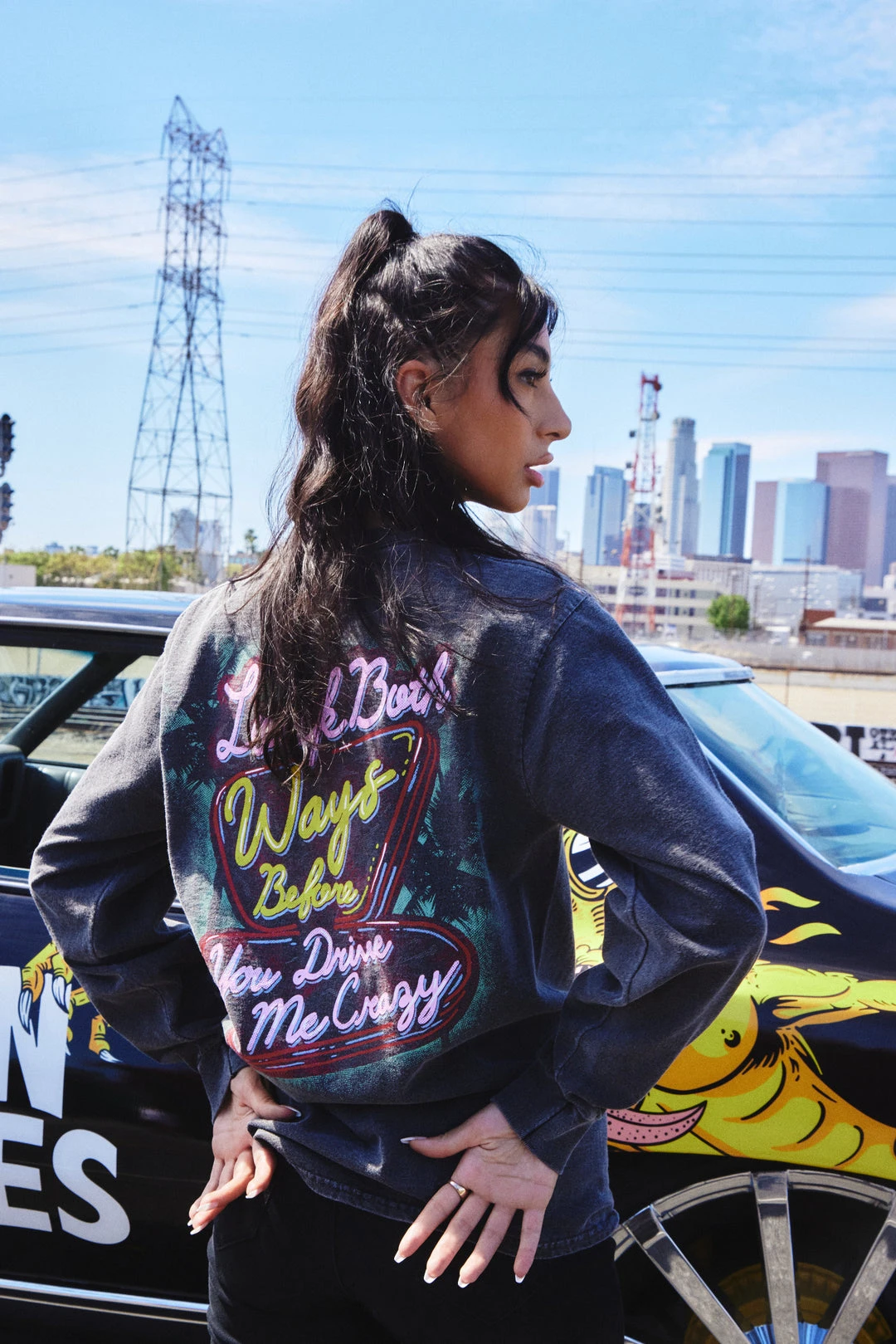 BROKEN PROMISES BP X Hot Wheels Look Both Ways Long Sleeve Shirts