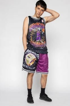 BROKEN PROMISES Bottoms Champion Ring Patchwork Shorts