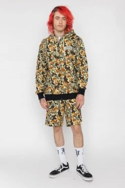 BROKEN PROMISES Reaper Camo Zip Hoodie Green Hoodies