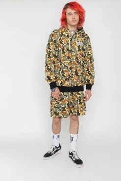 BROKEN PROMISES Reaper Camo Fleece Shorts Bottoms