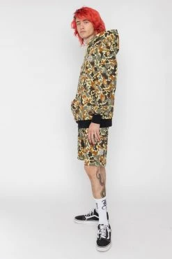 BROKEN PROMISES Reaper Camo Fleece Shorts Bottoms