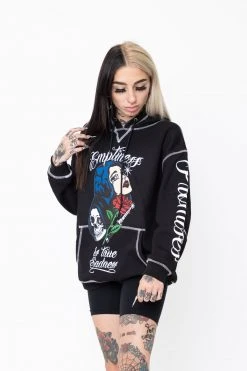 CASH True Sadness Contrast Stitch Hoodie