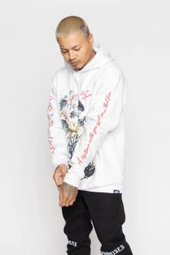 BROKEN PROMISES Hoodies Lovely Decay Hoodie White
