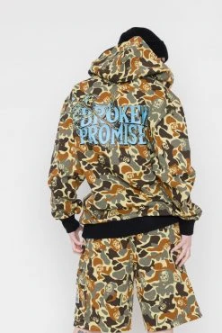 BROKEN PROMISES Reaper Camo Fleece Shorts Bottoms