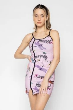 BROKEN PROMISES Womens Dragonflies Tank Dress