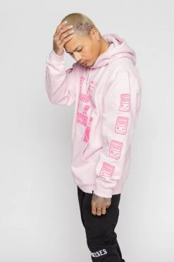 BROKEN PROMISES Don't Play Games Hoodie Pink Hoodies