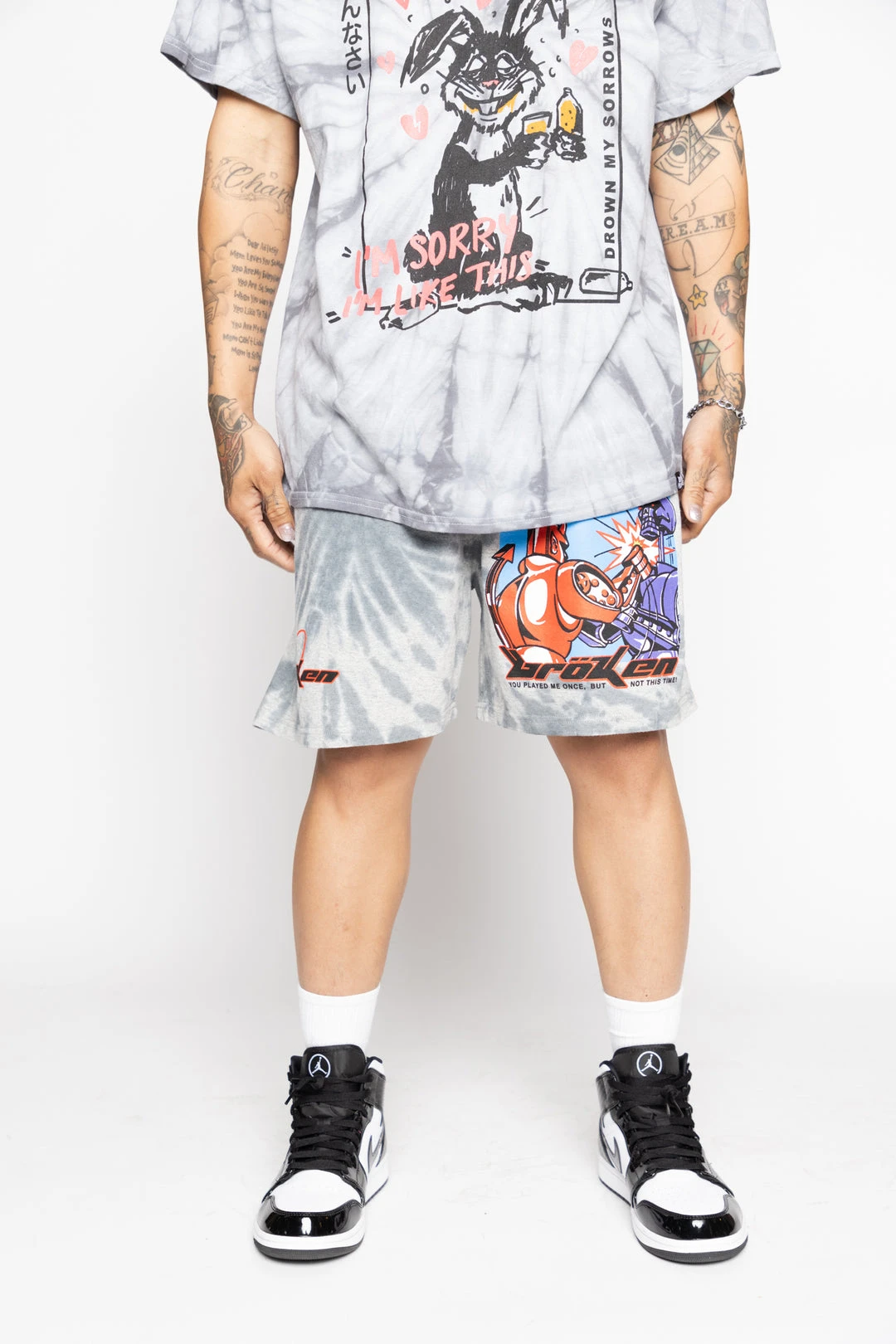 CASH Bottoms Knock Out Dyed Champion Shorts