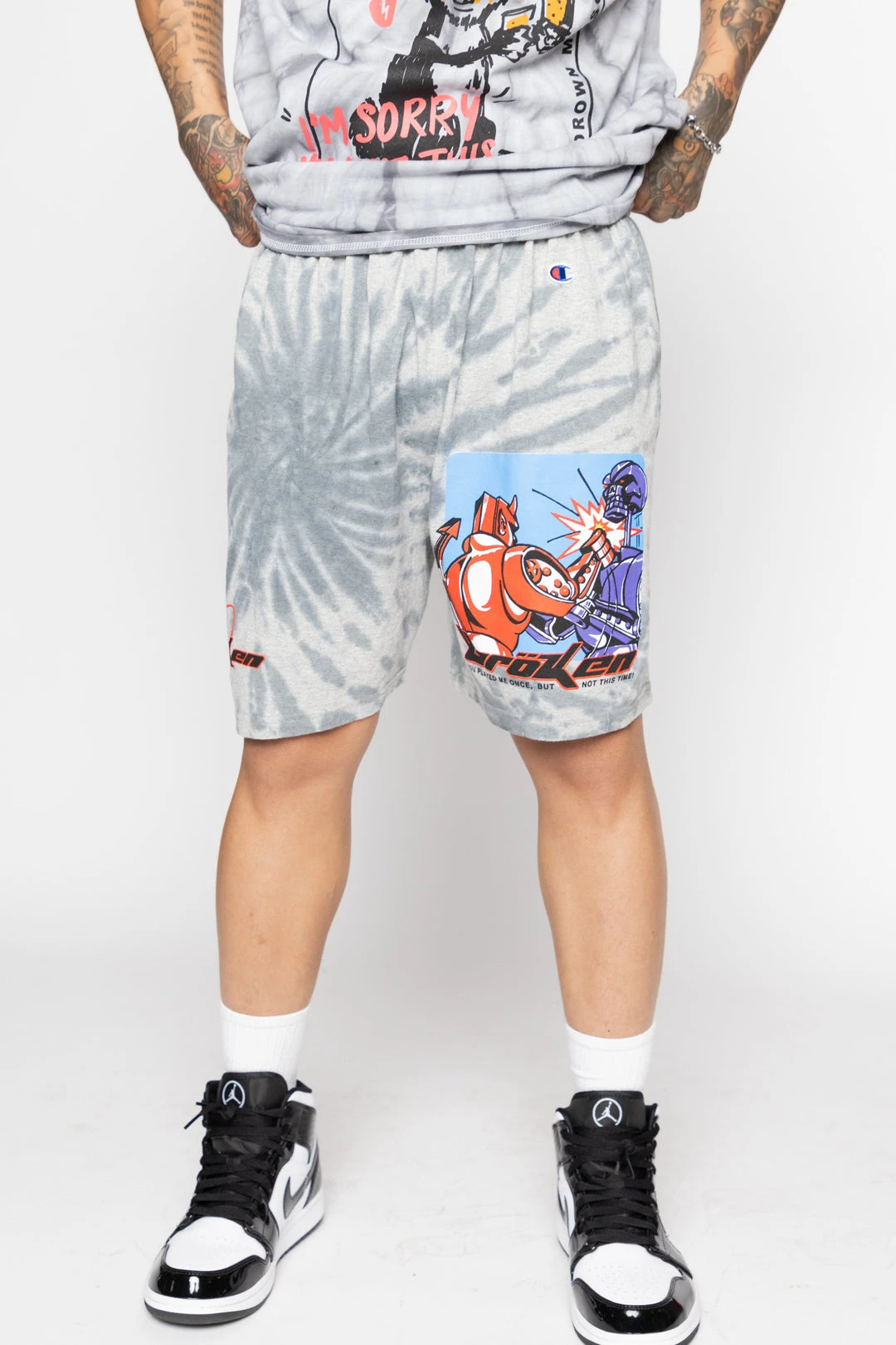 CASH Bottoms Knock Out Dyed Champion Shorts