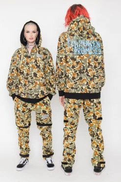BROKEN PROMISES Reaper Camo Tied Down Pants