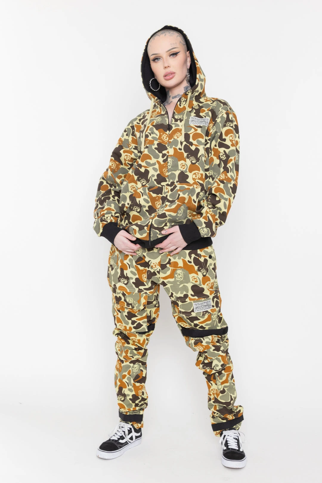 BROKEN PROMISES Reaper Camo Tied Down Pants