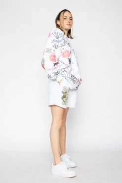 BROKEN PROMISES Bottoms Honey Bee White Shorts