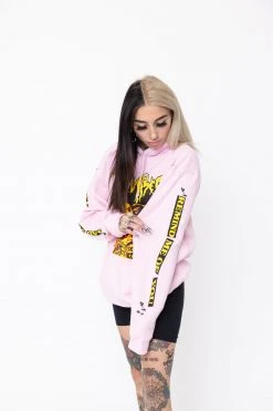 BROKEN PROMISES Hoodies Sad Songs Hoodie Pink