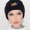 BROKEN PROMISES BP Tearbow Beanie Black Headwear