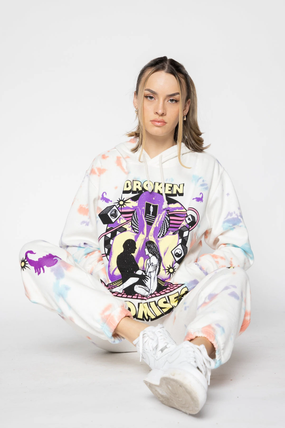 BROKEN PROMISES Fantasy & Reality Hoodie