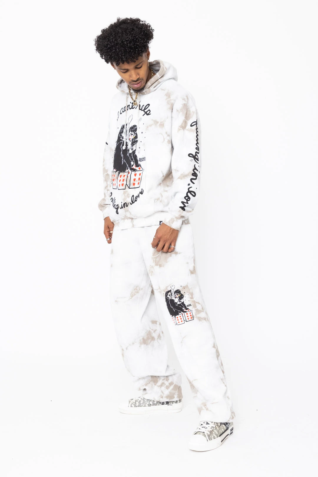 CASH Bottoms Love You So Tie Dye Sweatpants